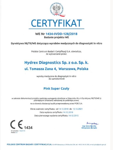 RUŽOVÝ tehotenský test - super citlivá doštička