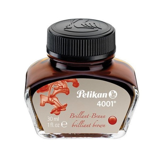 ATRAMENT do pera PELIKAN, hnedý, 30 ml