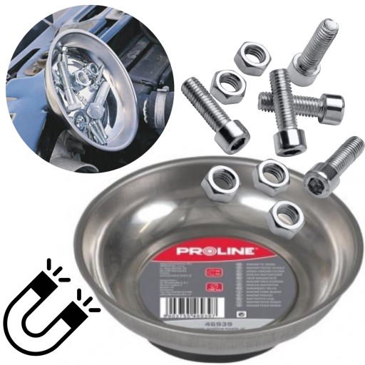 KRUHÁ MAGNETICKÁ MISKA, PRIEMER 108MM PROLINE