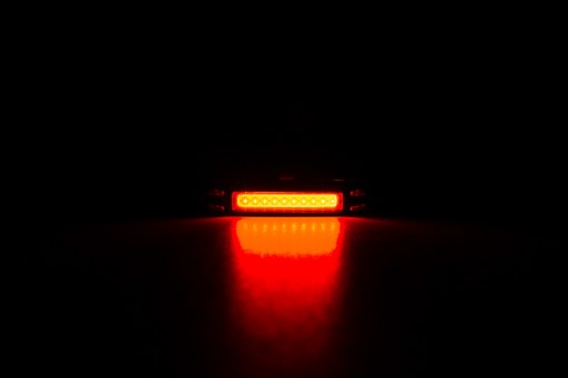 LED zadné vodeodolné USB cyklo svetlo - VÝKONNÉ