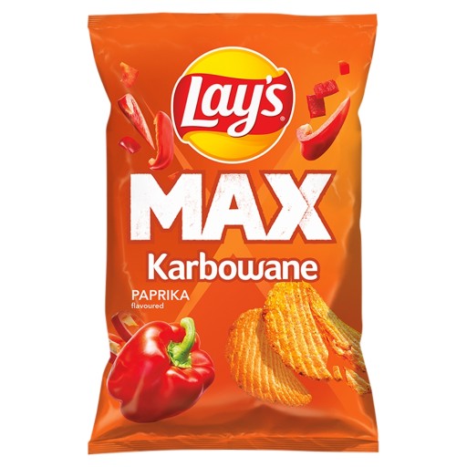 Lay's Max Lays Paprikové lupienky vlnité 3x 120 g