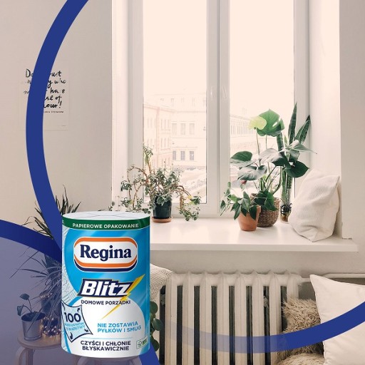 Univerzálna papierová utierka REGINA BLITZ - 100 listov, 3 vrstvy celulózy