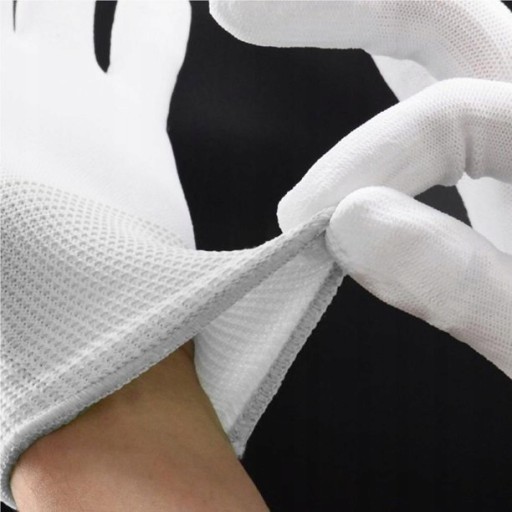 12 PÁR pracovných rukavíc potiahnutých bielym polyuretánom, veľkosť 10-XL