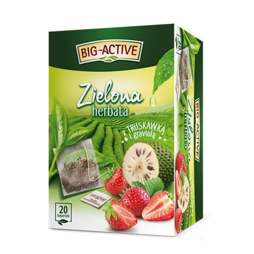 Big-Active zelená s jahodou a Graviolou ex20