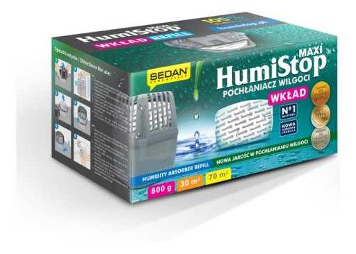 Humistop absorbér vlhkosti 800 g, náhradná vložka