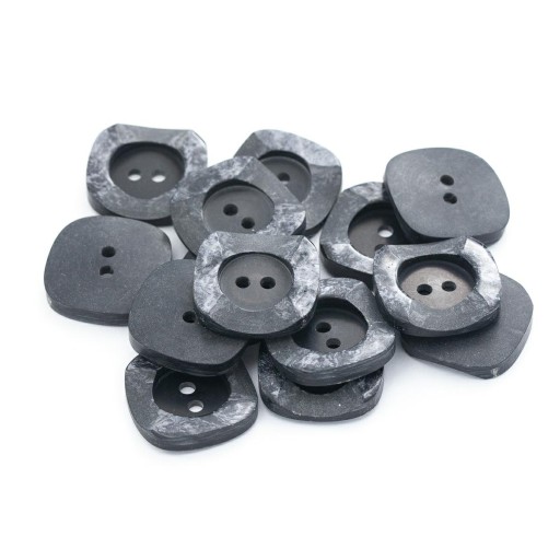 Gombíky 19mm dva otvory 10ks čierne