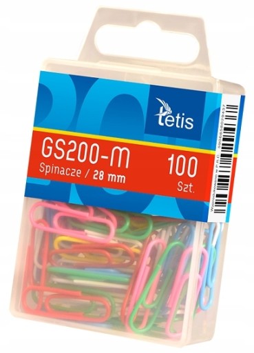 OKRUHÁ KANCELÁRSKA SVORKA FARBA 28mm 100 ks.