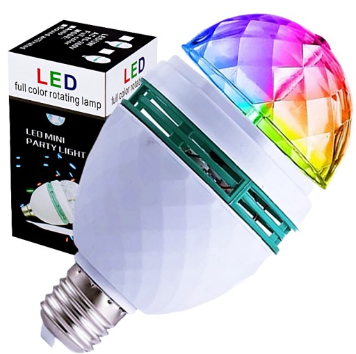 Disco Žiarovka otočný LED projektor Laserové párty osvetlenie