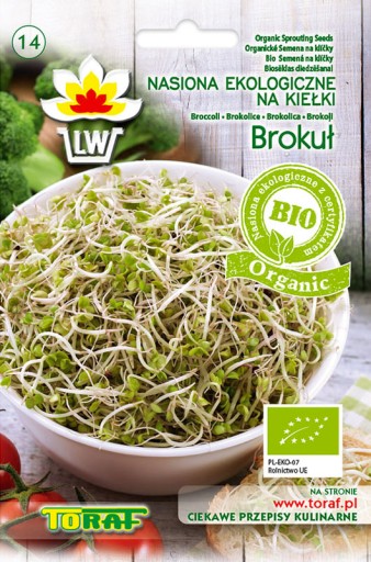 Bio semienka brokolice na klíčky a mikro listy, mikro listy 10g TORAF