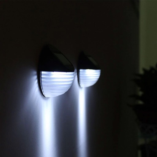 LED nástenné záhradné svietidlo SOLAR STAIR COLD