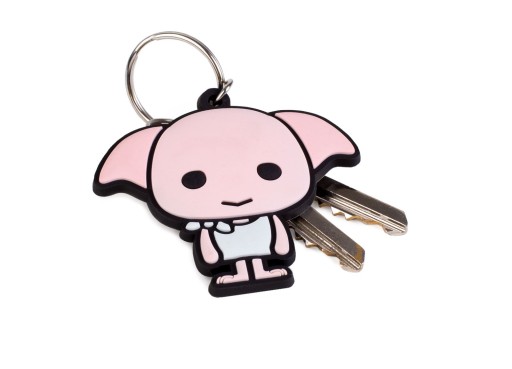 Značková gumená kľúčenka Harry Potter Dobby Chibi
