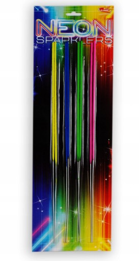 Farebné neónové prskavky NEON SPARKLES VP40N 8 kusov 40cm Klasek