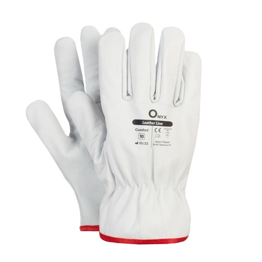 Kožené pracovné rukavice Verken WHITE Comfort