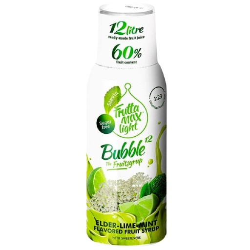 Sirup na karbonizátor Soda FruttaMax LIMETOVÁ MÄTA BEZ SVETLA 500 ml