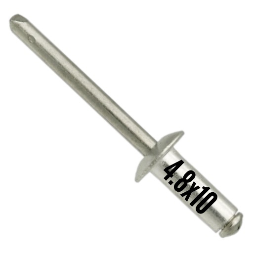 NEREZOVÝ Slepý nit A2/A2 NEREZ 4,8x10mm - 10 KS