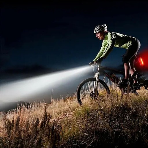 Výkonná BIKE lampa LED svetlo predné zadné BIKE baterka USB riadidlá