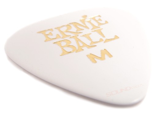 Gitarové trsátko Ernie Ball Medium 0,72, biele