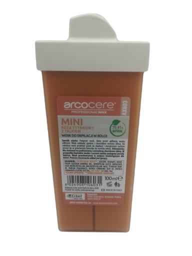 Arco Depilačný vosk Rose - Titán s mastencom 1,5 cm Úzka rolka 100 ml