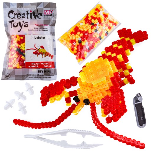 Nažehľovacie korálky 3D VZORKY Pohyblivý stroj na žehlenie korálikov homára