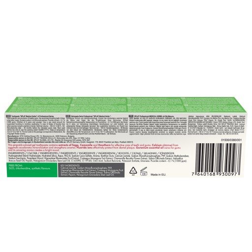 SPLAT MEDICAL HERBS zubná pasta na ochorenia ďasien 100 ml
