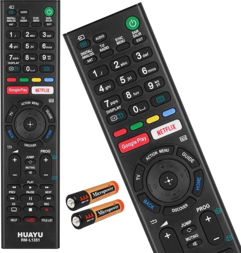 UNIVERZÁLNE DIAĽKOVÉ OVLÁDANIE PRE SONY NETFLIX YOUTUBE TV BATERIE ZDARMA