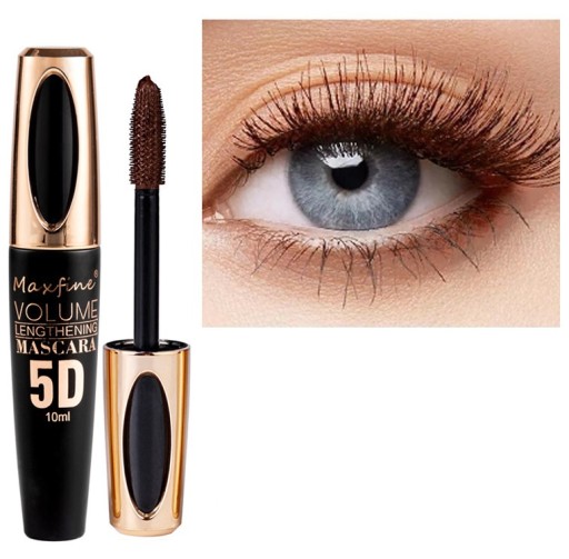 5D Mascara Mascara s hodvábnou hnedou J2