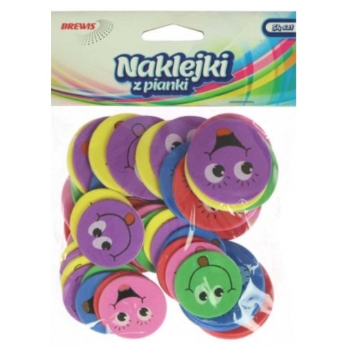 DEKORATÍVNE PENOVÉ NÁLEPKY S ÚSMEVOM 2
