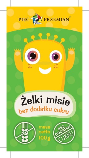 Five Transformations Jelly MEDVEĎ, BEZ CUKRU, BEZLEPKU