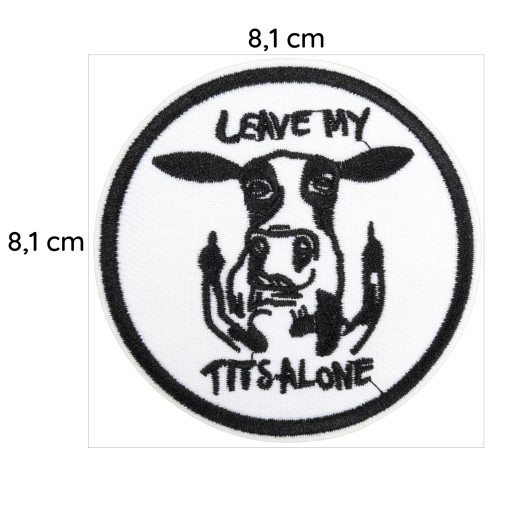 IRON-ON Thermo Patch Rebel Cow Fuck