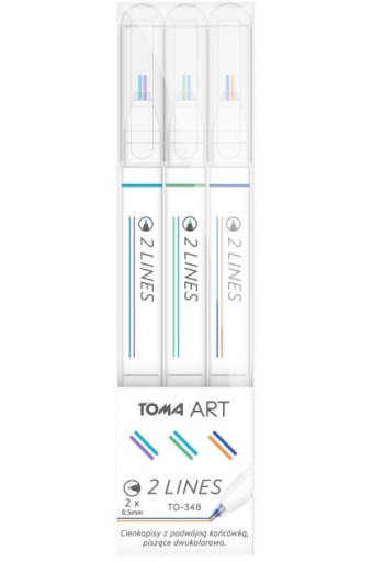 Toma Fineline Double Line MIXA 3 kusy 2x0,5mm TO-348
