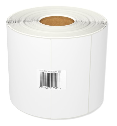 BIELE TERMOŠTÍTKY 100x150 mm 500 ks