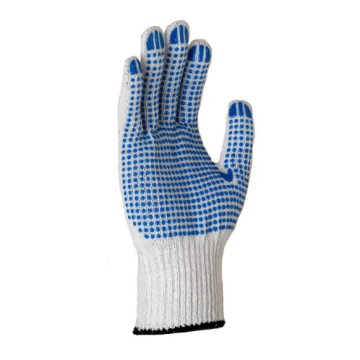 Pracovné rukavice KNIT DOT škvrnité PROOF9-12 párov