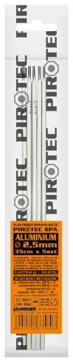 Pirotec SPA zváracie elektródy 2,5 mm 5 ks hliník hliník 35 cm