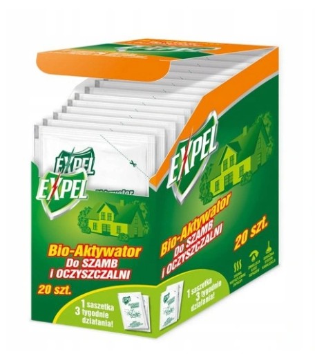 EXPEL 3x Septik BIOAKTIVÁTOR BAKTÉRIE 25g VRECKO