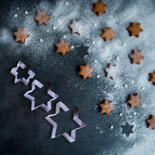 FORMA NA COOKIE MOLD STAR CUTTER FORMA NA VYPRAŽOVANIE VAJÍČKA, OCEL, 3 kusy