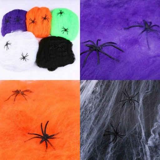 PAVÚKY Z UMELÉHO PLASTU DO 50 ks HALLOWEEN