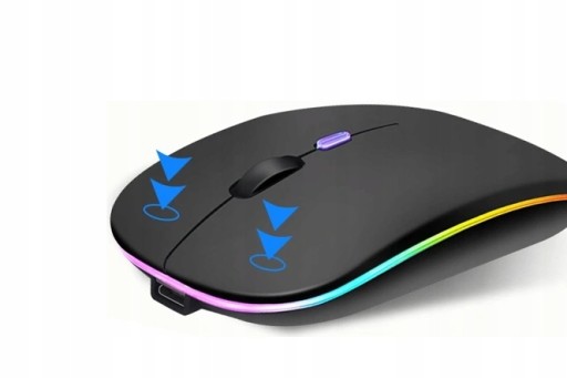 MYS wireless ĽAHKÉ BEZDRÔTOVÉ RGB