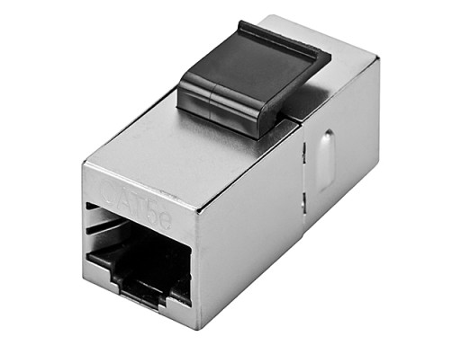 RJ45/8P8C kat.5E STP konektor, tienená zásuvka-zásuvka, typ KEYSTONE