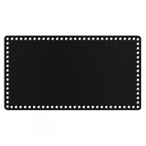 čierny základný košík dno 25x46cm HDF obdĺžnik