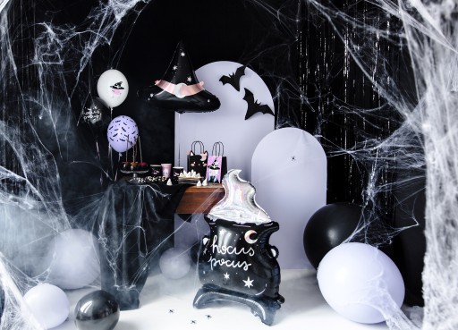 UMELÝ PAVÚČIK BIELY HALLOWEEN-60G-0716