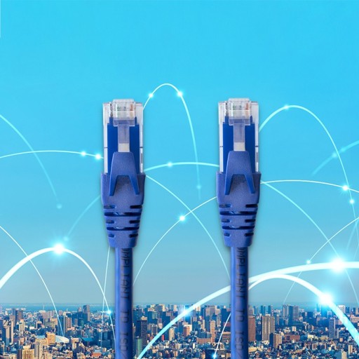 Sieťový kábel LAN INTERNET Patchcord UTP CAT6 2xRJ-45 2m rýchlosť zlatý