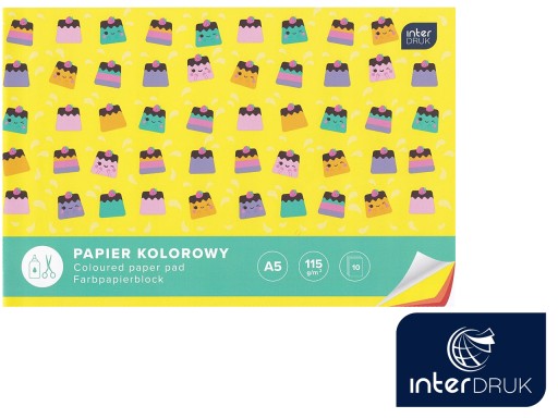 Vystrihovací farebný papier A5 10 listov