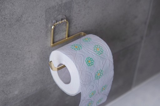 Samolepiaci držiak papiera INSTILO, čierny