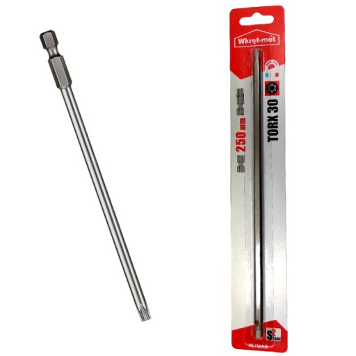 Bitový skrutkovač hrot TORX30 TX30 KLIMAS 250mm