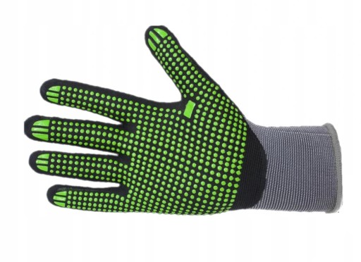 NYLONOVÉ RUKAVICE STALCO NITRIL FLEX DOTS 10