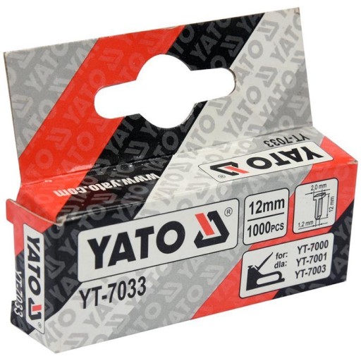ZOŠÍVAČKA YATO NAILS 12MM 1000KS.