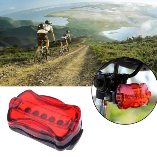 BICYKLOVÉ OSVETLENIE BICYKLOVÉ ZADNÉ SVETLÁ 5 LED XY103