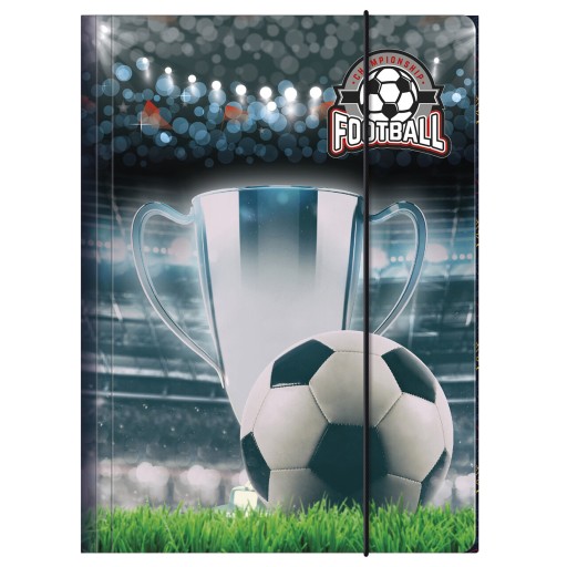 A4 ŠKOLSKÝ BOX S GUMOU, MAĽOVANÝ FUTBAL