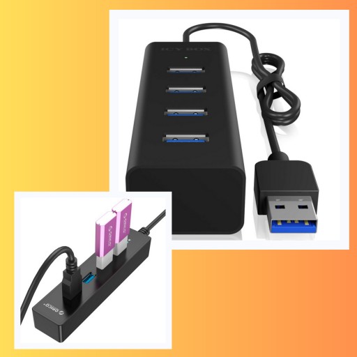 SPLITTER PORT SPLITTER HUB 4x USB 3.0