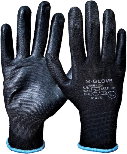 M-GLOVE OCHRANNÉ RUKAVICE ČIERNA-ČIERNA 1 pár 10XL